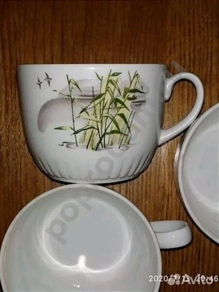 Чашки 250 мл Камыш 6 шт Вербилки СССР