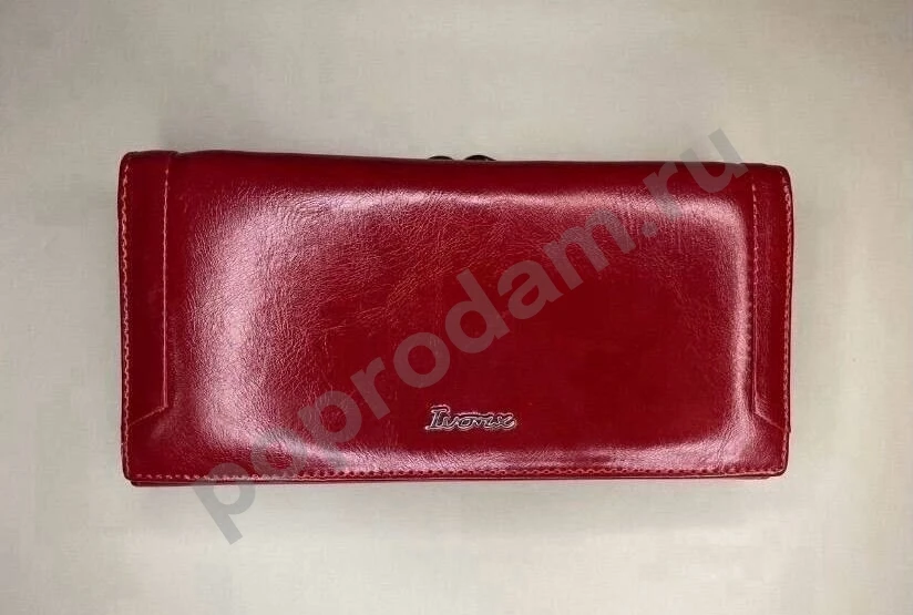 Женский кошелек бордовый красный Ivorx