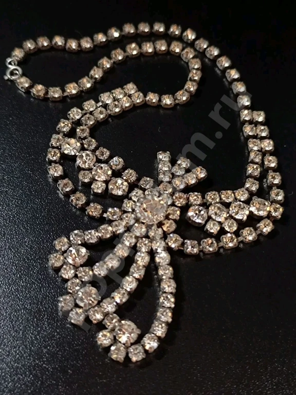 Крупное Колье. Винтаж. Стекло.