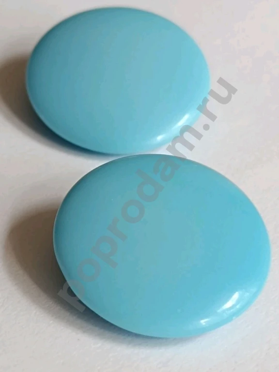 Крупные Клипсы. Чехия. Jablonex. Винтаж. Глушеное Стекло.