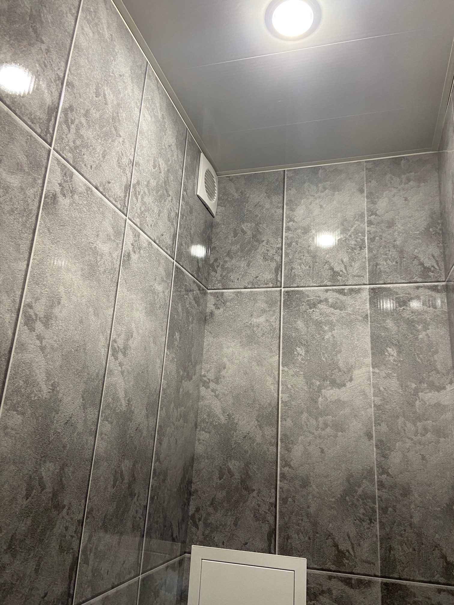 Ремонт ванных комнат, санузлов: туалет панелями (вместе с материалом)