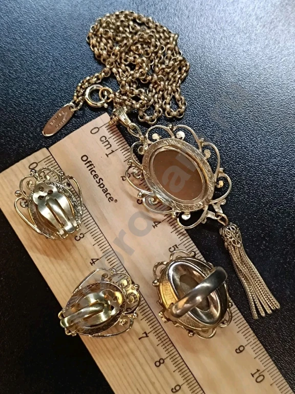 Крупный Комплект. Whiting & Devis. Оригинал. Маркировка. Винтаж.