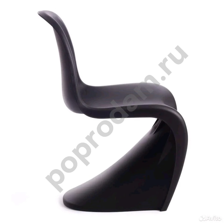 Стул Festa Verner Panton Style Chair Black матовый