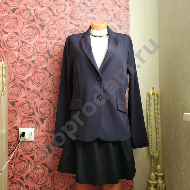 Жакет новый Gloria Jeans размер 48 50 L синий женский