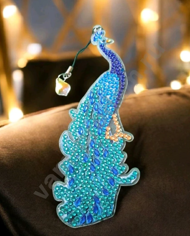 Павлин закладка ручной работы