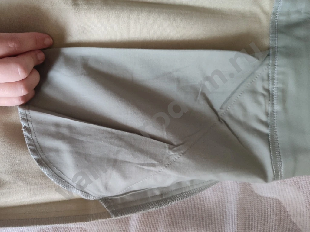 Оливковая прямая юбка из экокожи Gloria Jeans