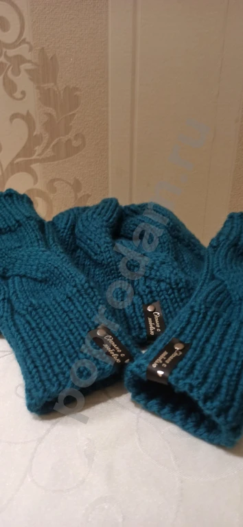 Шапка + митенки