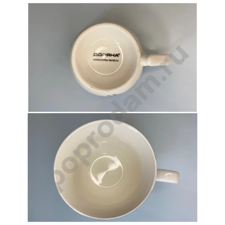 Чайная пара с цветочками фарфор