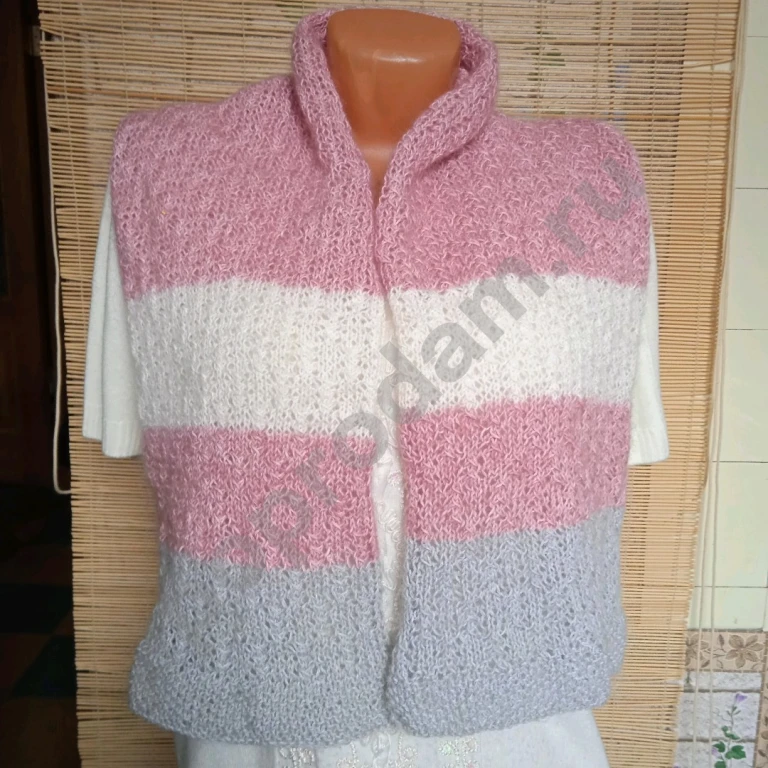 Ажурный шарф-палантин