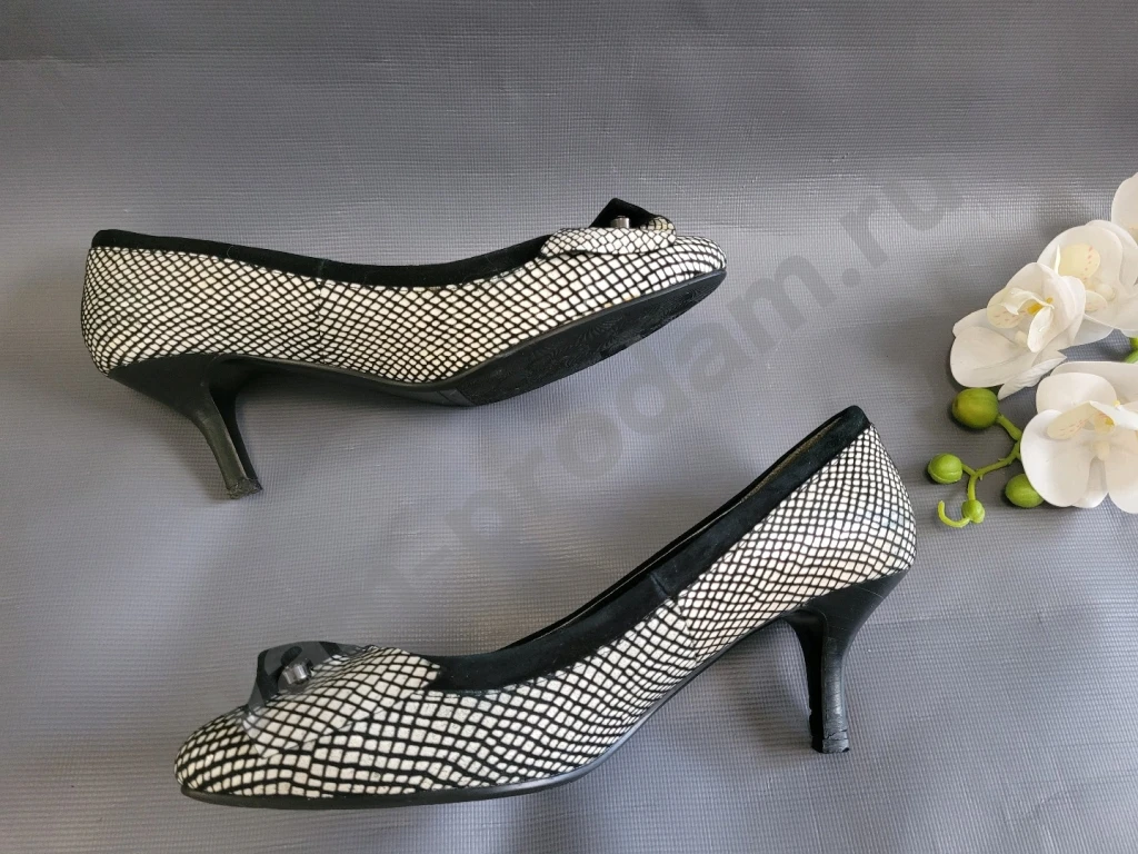 Туфли женские черно-белые Baldiva 38