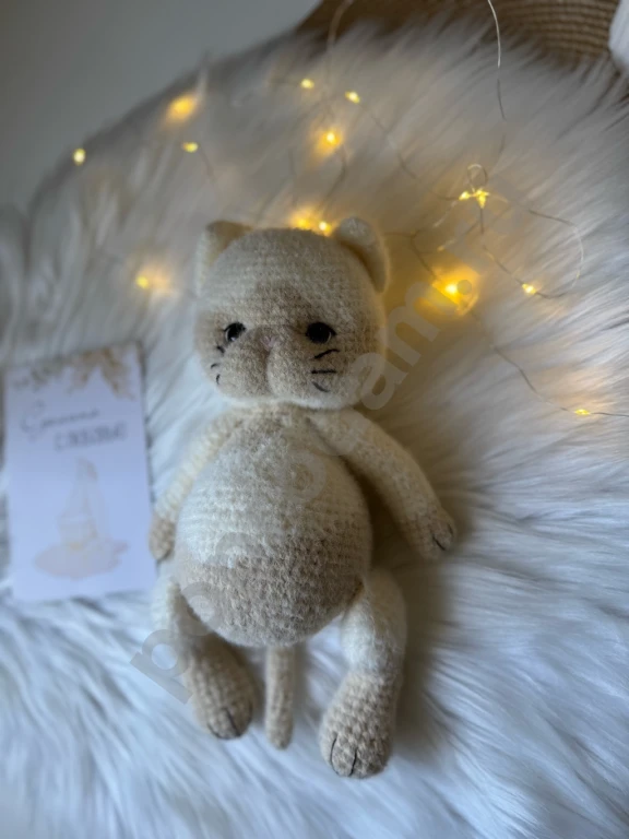 Вязаные игрушки / котик