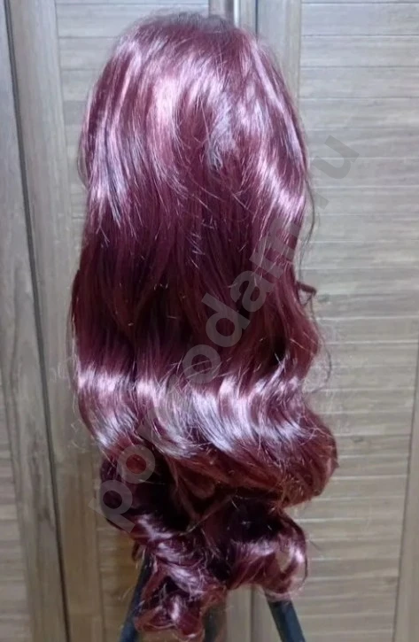 Парик бордовый новый