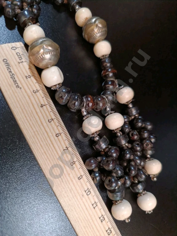 Крупные Бусы. Натуральная Кость. Винтаж.