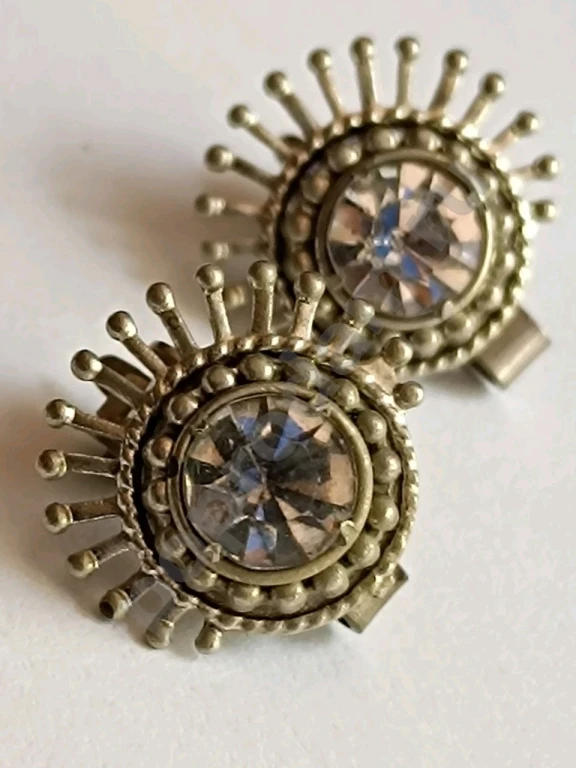 Клипсы. Винтаж СССР. Маркировка. Стекло.