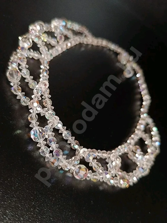 Колье. Винтаж. Стекло АБ. Родная сборка!