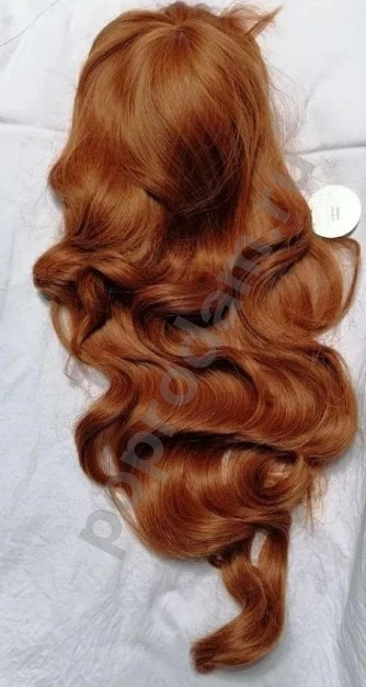 Парик рыжий длинный новый