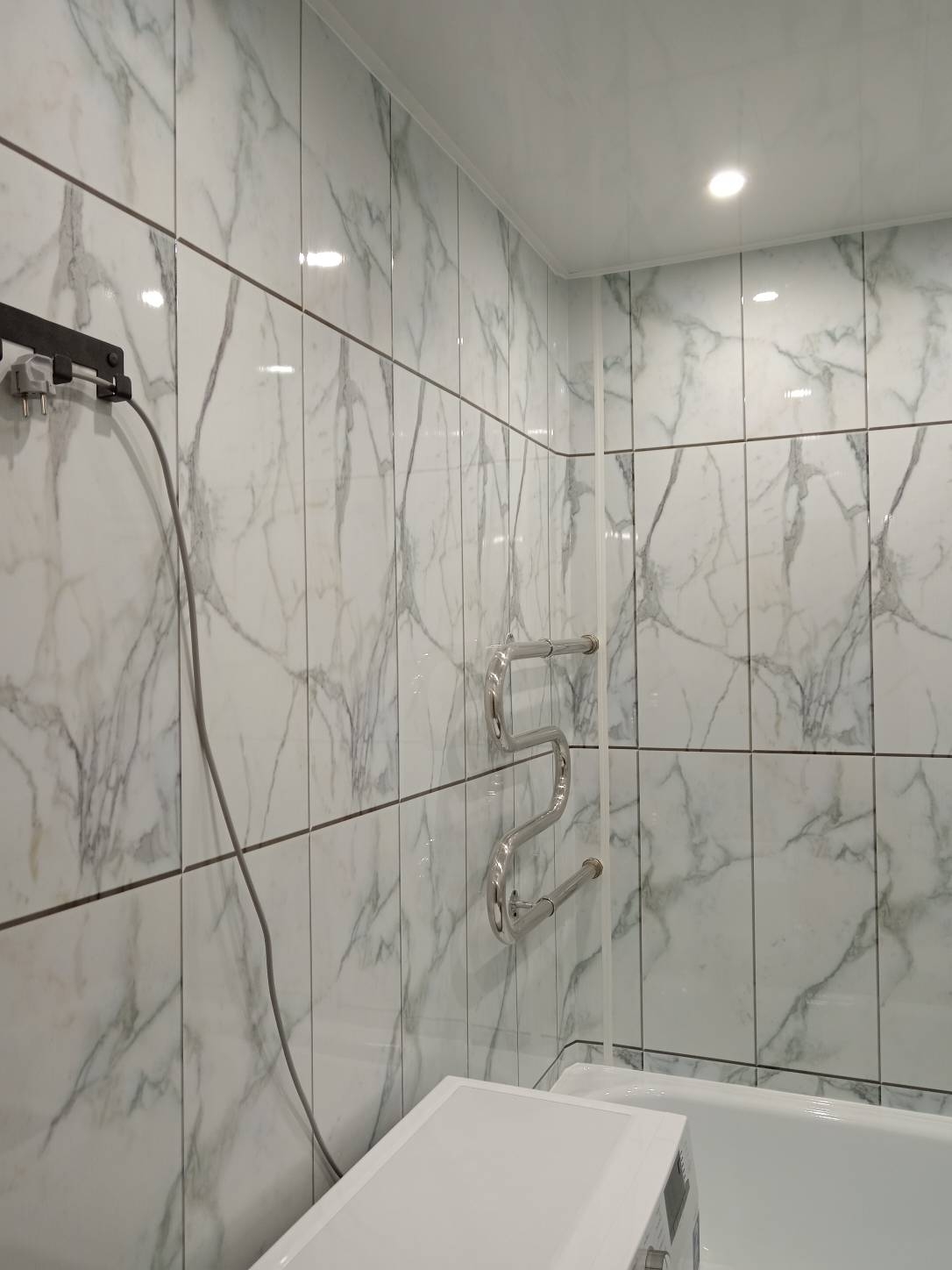 Ремонт ванных комнат, санузлов: Санузел панелями (вместе с материалом)