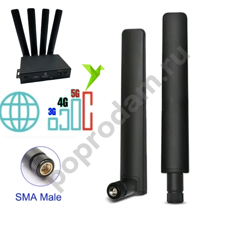 Мощный Модем 5G 4G Fibocom FM350-GL + корпус Rework V3