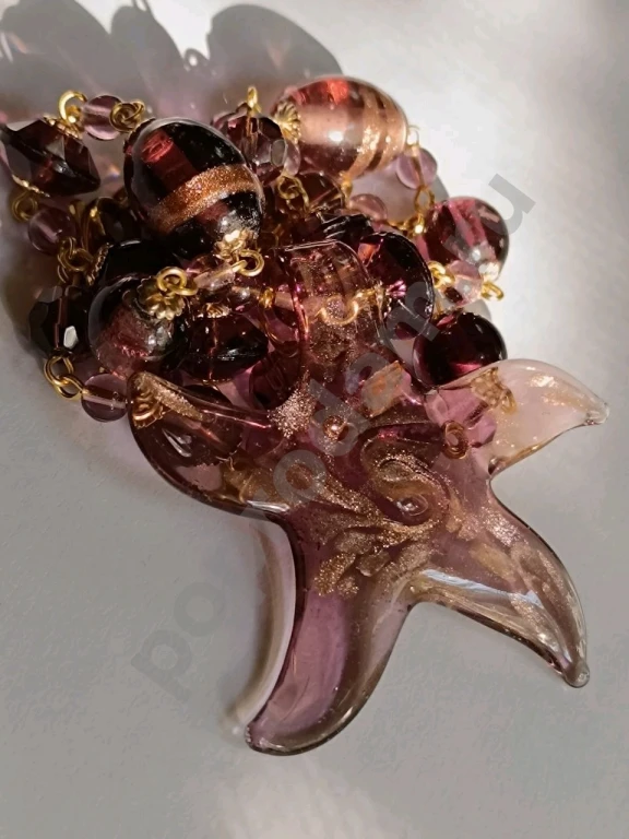 Бусы с Подвеской. Italia Independent. Стекло.