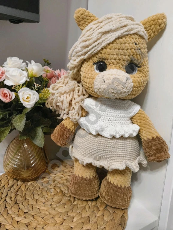 Вязанные игрушки/ лошадки