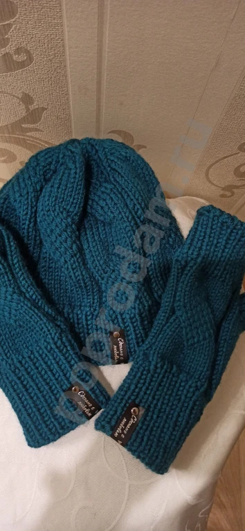 Шапка + митенки