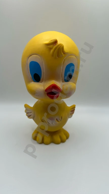 Игрушка Утенок утка резиновая винтажная