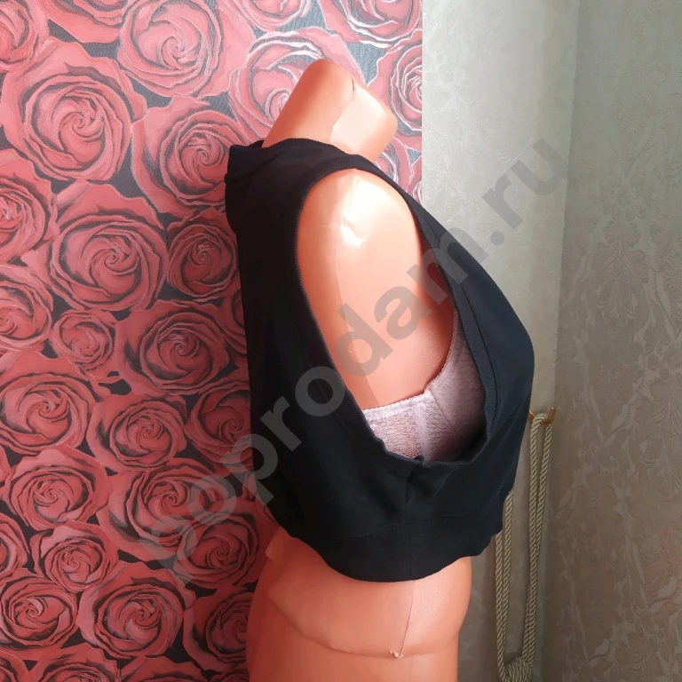 Жилетка S безрукавка H&M топ хлопок Турция