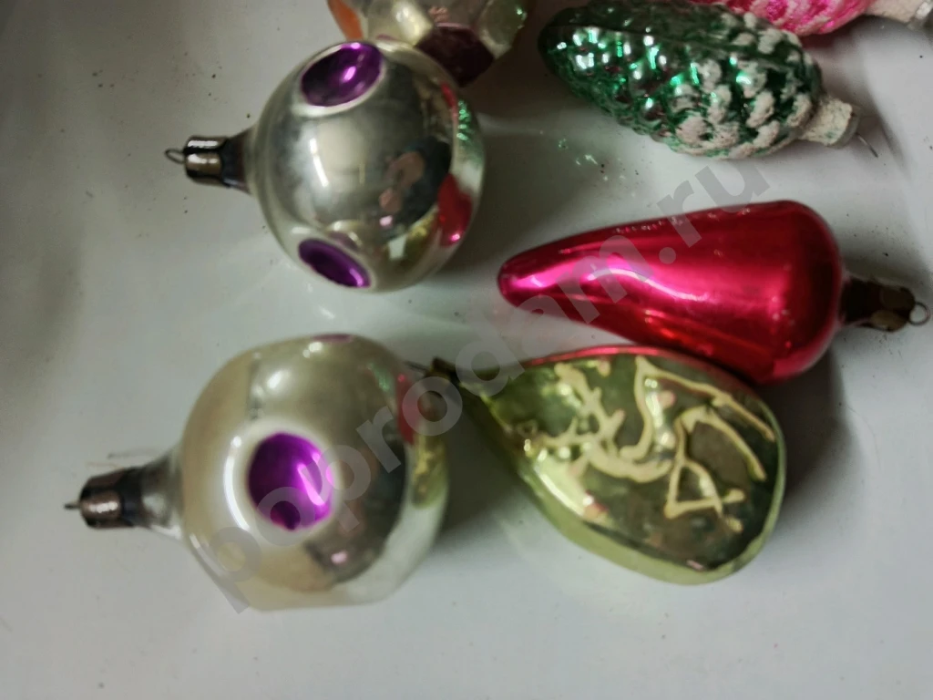 Елочные игрушки СССР Стеклянные. Редкие игрушки