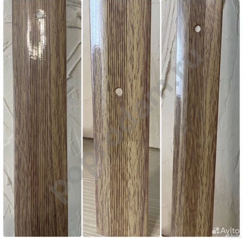 Новый порог стык 90 см дуб беленый Лука