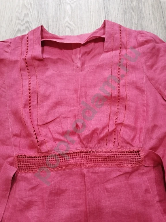 Льняное платье