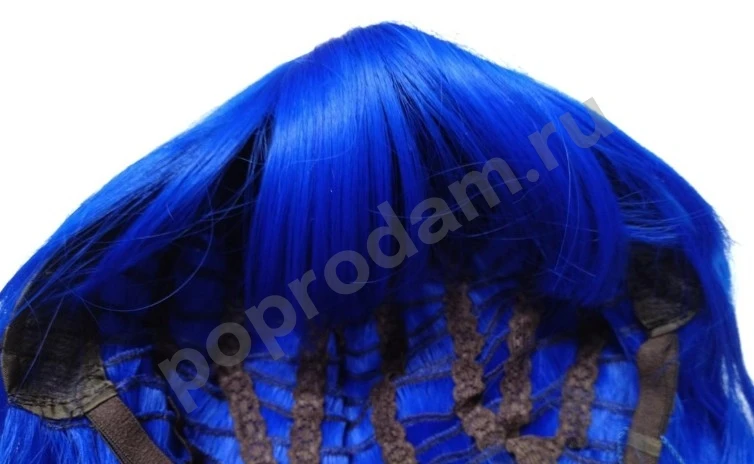 Парик синий каре новый
