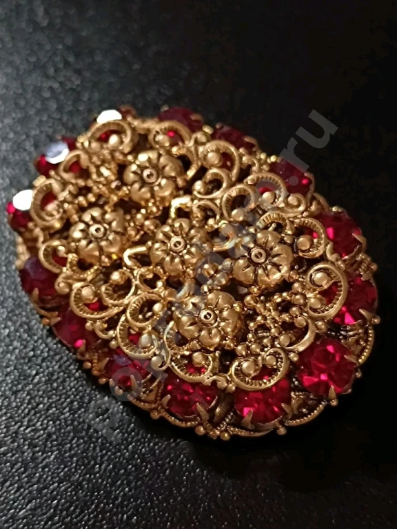 Брошь. Чехия. Jablonex. Винтаж. Стекло.