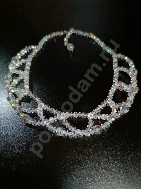 Колье. Винтаж. Стекло АБ. Родная сборка!