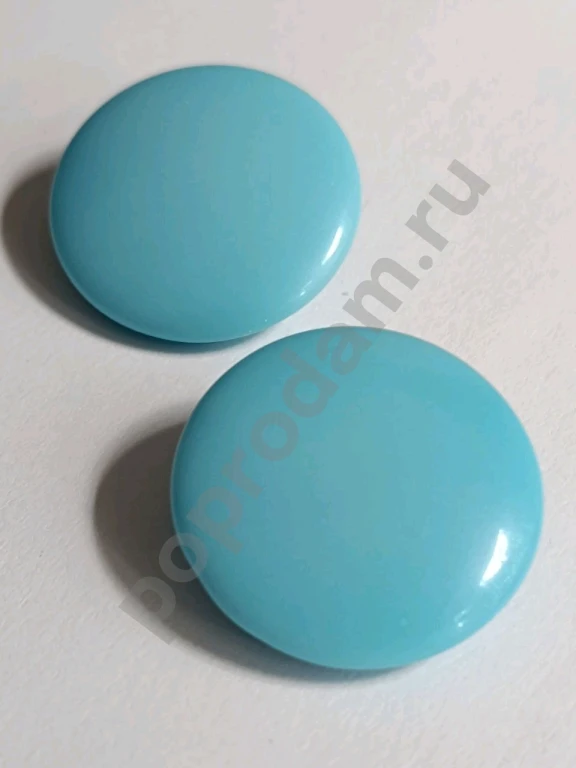 Крупные Клипсы. Чехия. Jablonex. Винтаж. Глушеное Стекло.