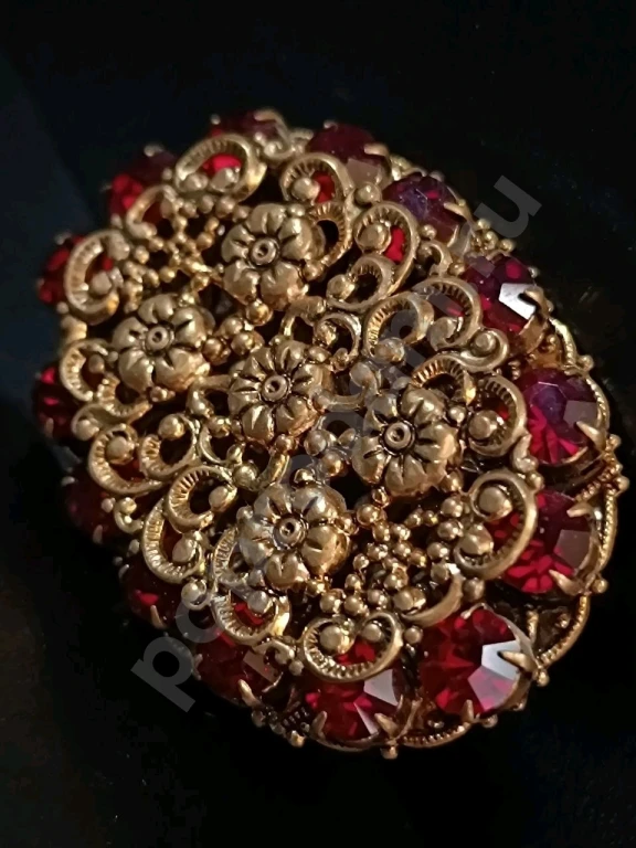 Брошь. Чехия. Jablonex. Винтаж. Стекло.