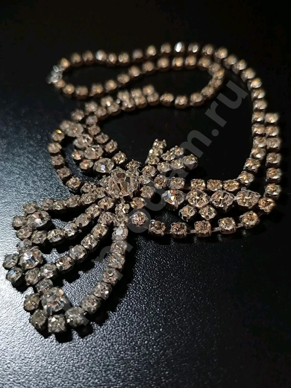 Крупное Колье. Винтаж. Стекло.