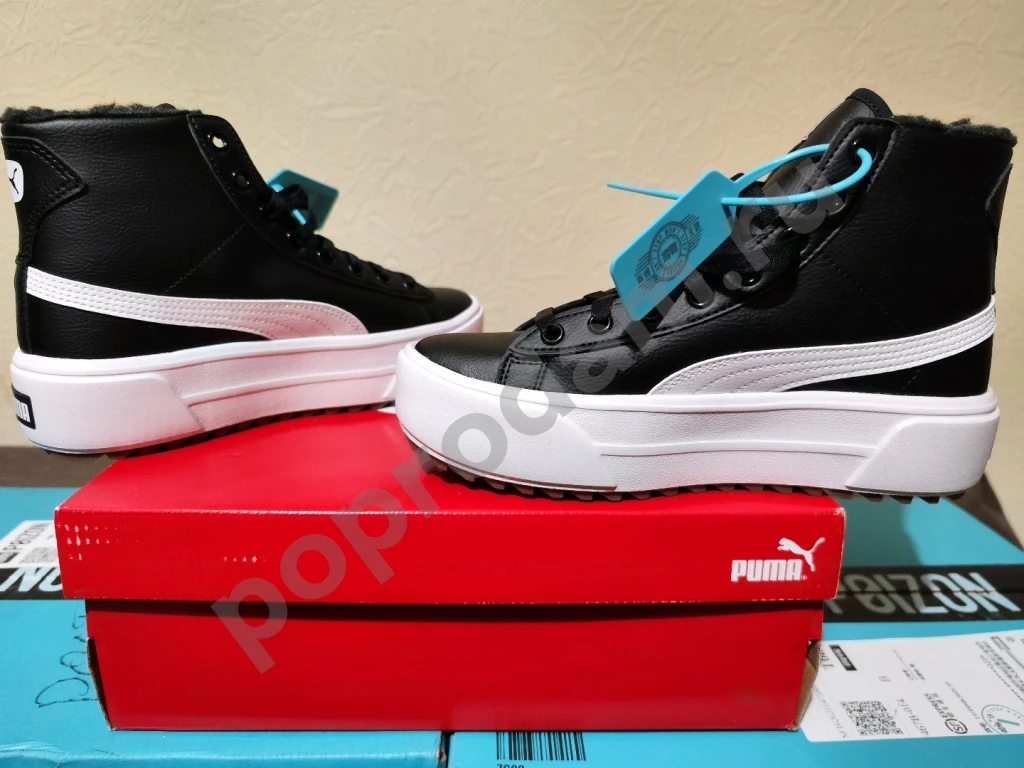 Женские утеплённые кеды Puma Kaia Mid Fur (Poizon)