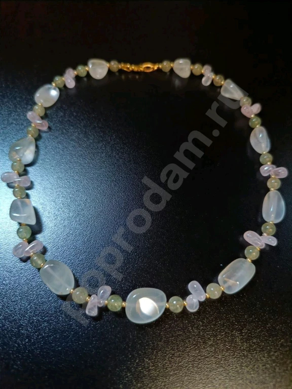 Бусы. Italia EcoMix. Натуральный камень.