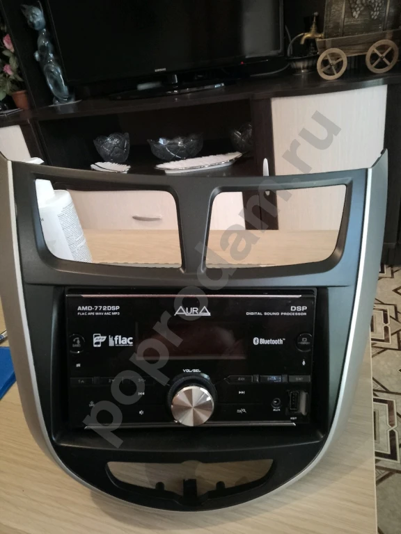 Магнитола аура-772 Хендай Солярис.