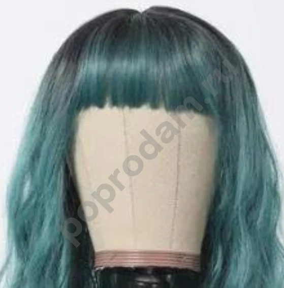 Парик темно зеленый новый