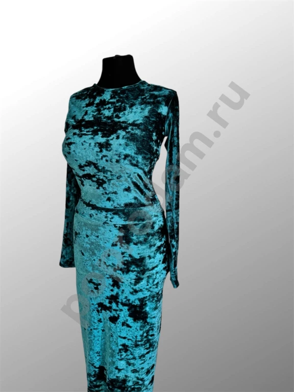 Бархатное платье бирюзовое Lov2Lov