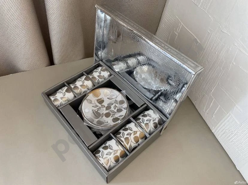 Кофейный сервиз на 6 персон чашки и блюдца