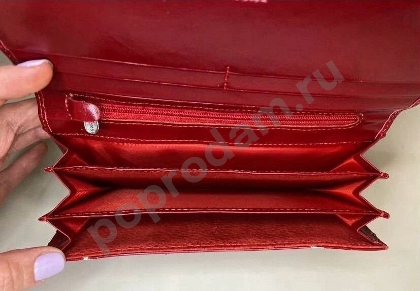 Женский кошелек бордовый красный Ivorx
