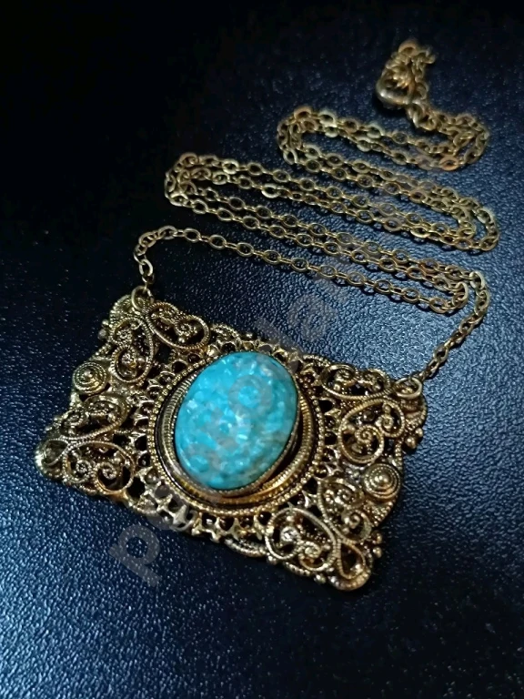 Колье. Чехия. Jablonex. Винтаж. Резное Стекло.