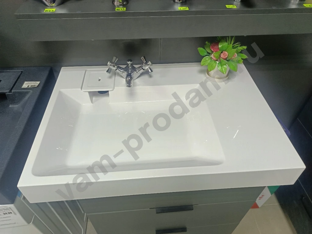 Раковина над стиральной машинкой 80