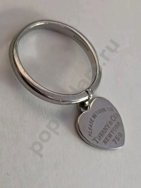Кольцо Tiffany & Co. Серебро 925 пробы. Размер :16-16,5.