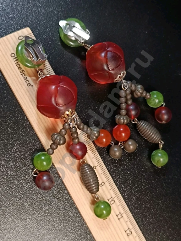 Крупные Клипсы. Винтаж.