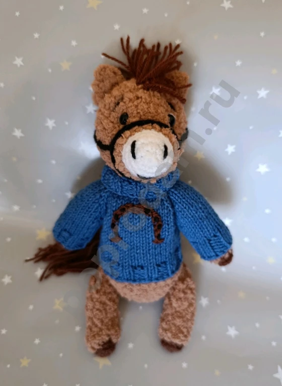 Лошадь в свитере.Символ 2026 года.