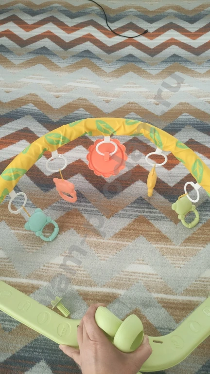 Развивающий музыкальный коврик для новорождённых