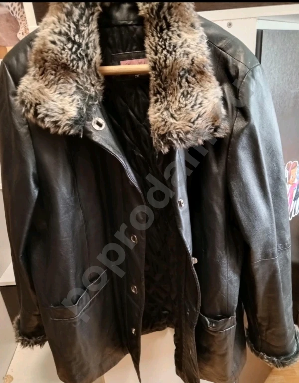 Куртка кожаная ,,зима